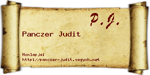 Panczer Judit névjegykártya